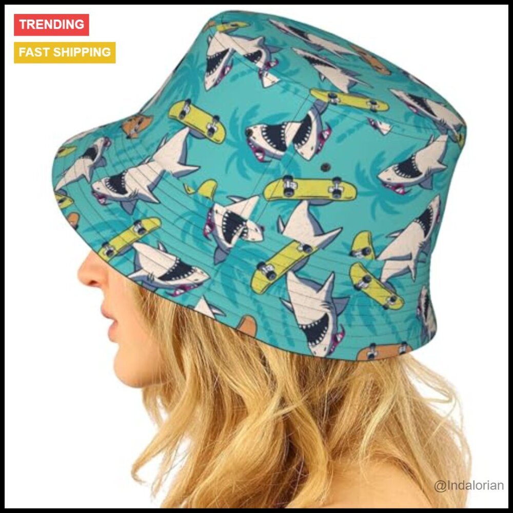 Packable Reversible Bucket Hat Sun Protection Lig… - image 6